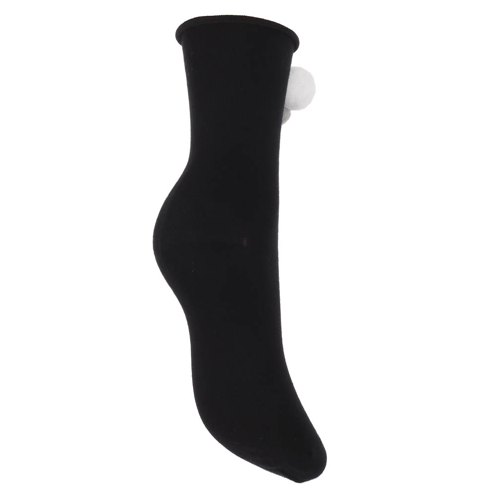 Носки женские с декором, тм GALANTE, р. 23-25, 80% хлопок, 20% полиэстер, разноцветные - #4