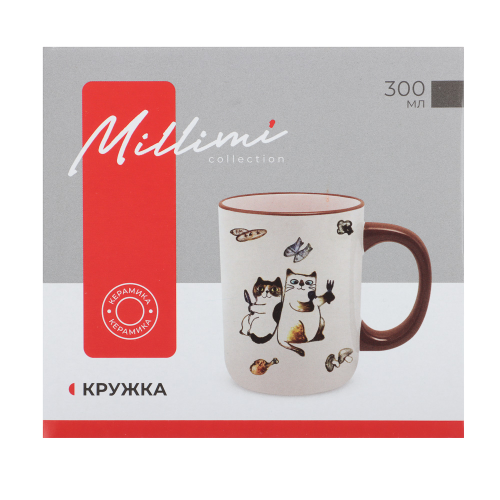 Кружка 300мл, тм MILLIMI Котовасия, керамика - #6