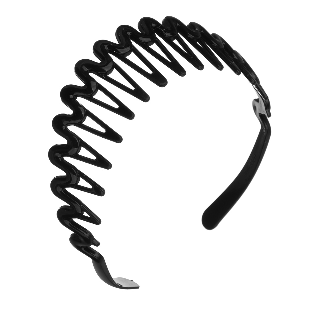 ЮНИLOOK Ободок для волос, 3,5см, пластик, черный, ACS-39 - #4