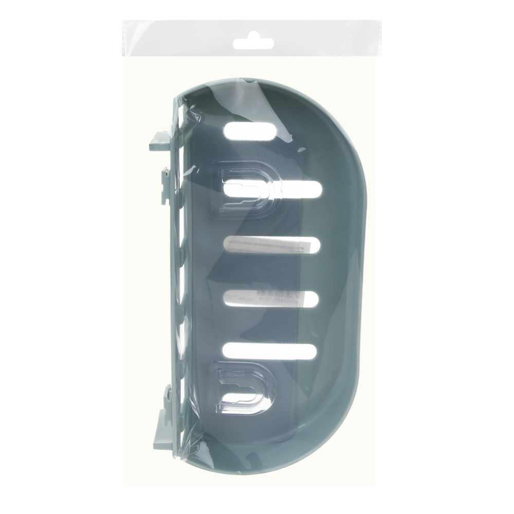 VETTA Classic Полка настенная овальная, пластик, 22x10x3 см, оливковый - #6