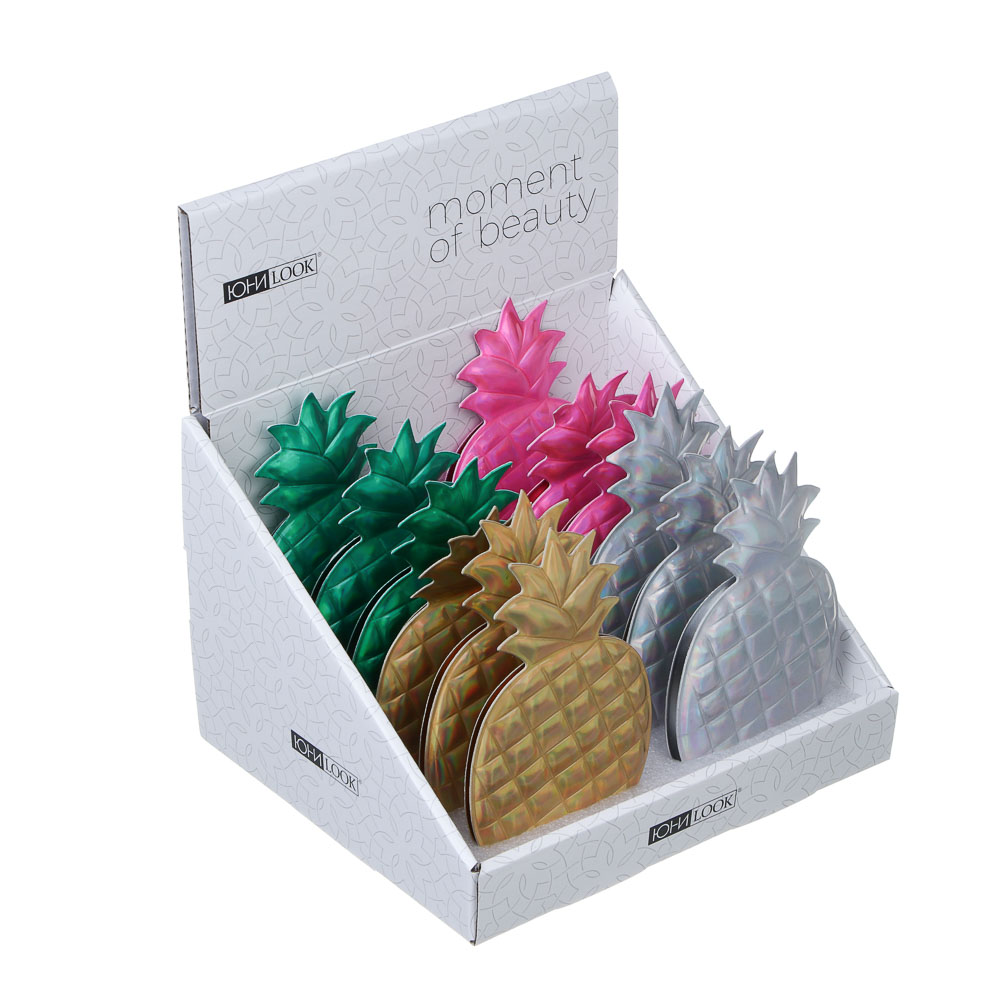 ЮНИLOOK Зеркало карманное, ПВХ, стекло, 6,4х5,8см, 4 цвета - #6