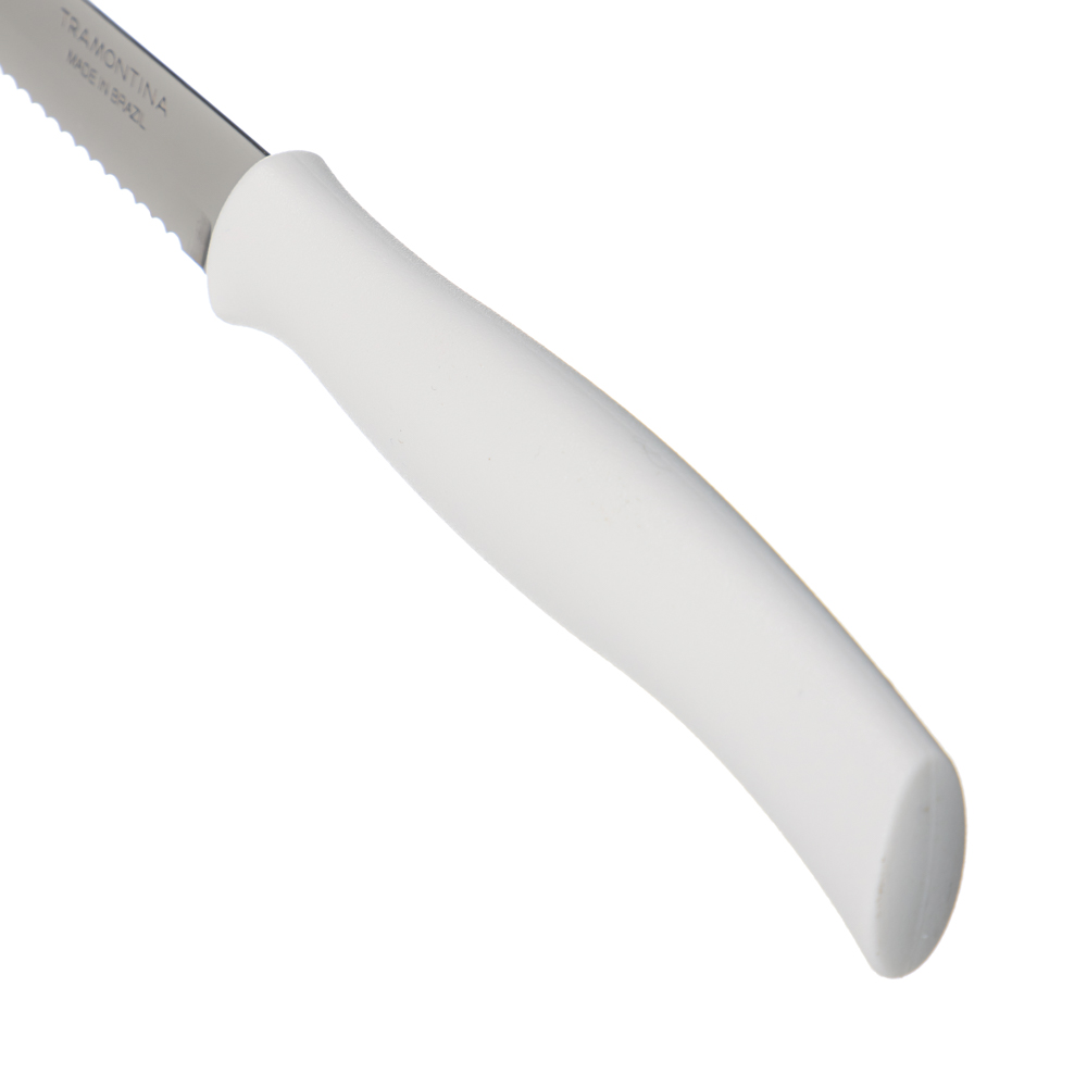 Нож для мяса с белой ручкой Tramontina Athus, 127 мм  - #4