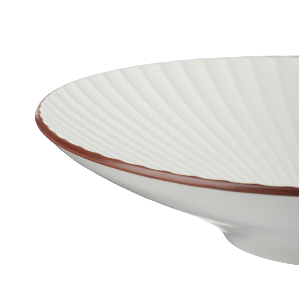 Салатник Лусия тм MILLIMI, 21,3см, фарфор, кремовый - #2