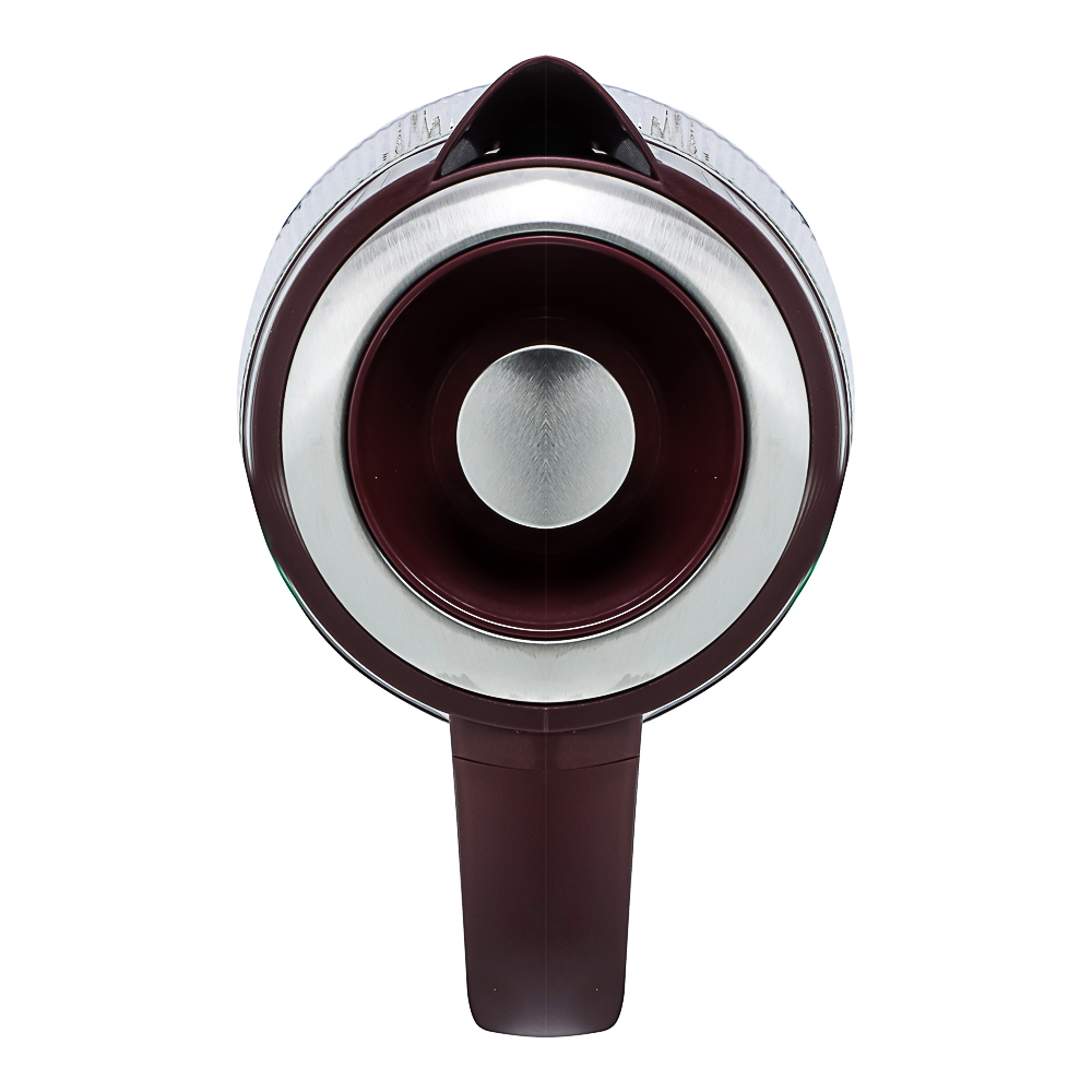 LEBEN Чайник электрический стеклянный 1,8л 1850 Вт рифленое стекло, бордовый - #11