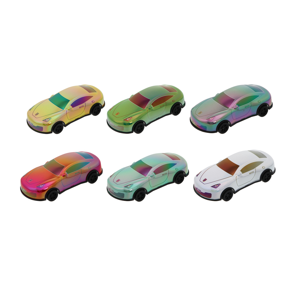 ИГРОЛЕНД Машина инерционная "Спорткар", металл, PP, 12х5,5х4 см, 6 дизайнов - #2