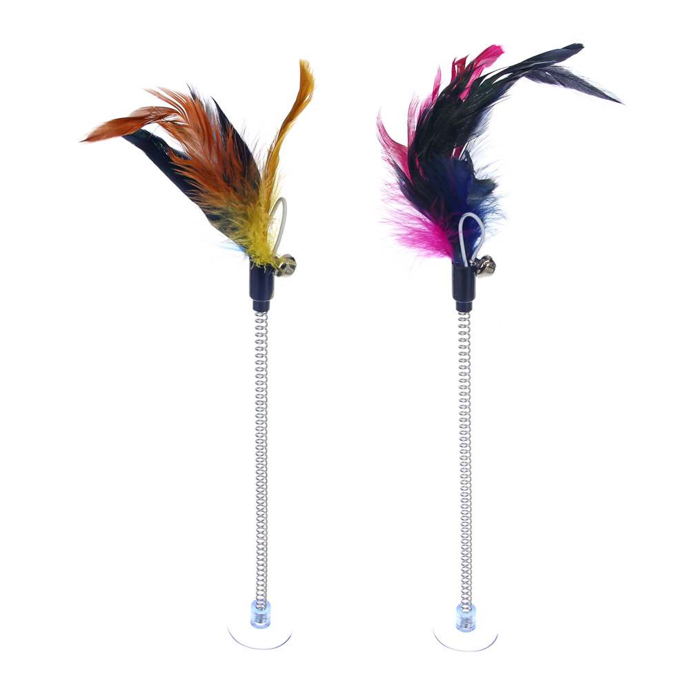 VETTA Дразнилка на присоске, перо, полипропилен, 23 см - #1