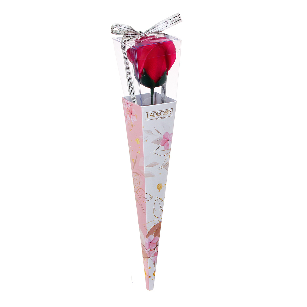 LADECOR Роза из мыльных лепестков, 30x5 см, 6 цветов - #2