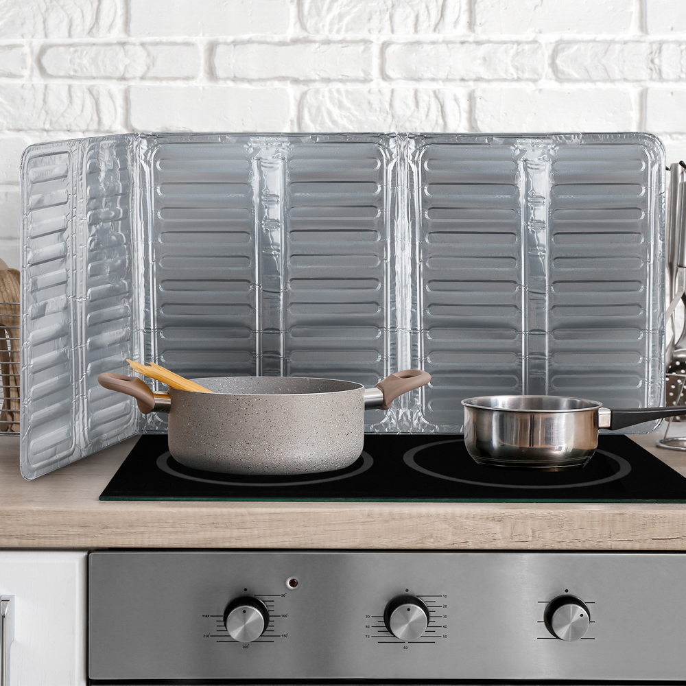 Экран защитный от брызг тм VETTA, 32,5х84см, алюминий - #13