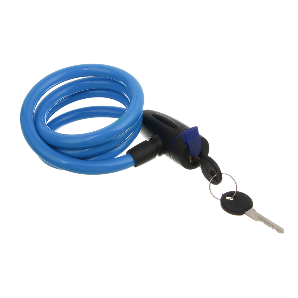 Замок велосипедный тм BY SPORT, противоугонный, тросовый, 1200х12мм, металл, пластик, 3 цвета - #3
