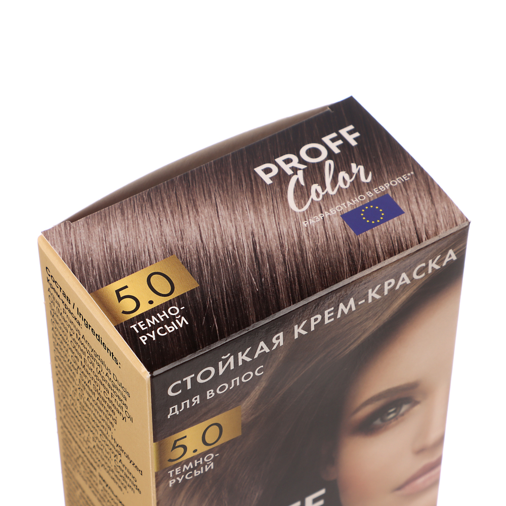 Краска для волос PROFF Color Темно-русый, 115мл - #2