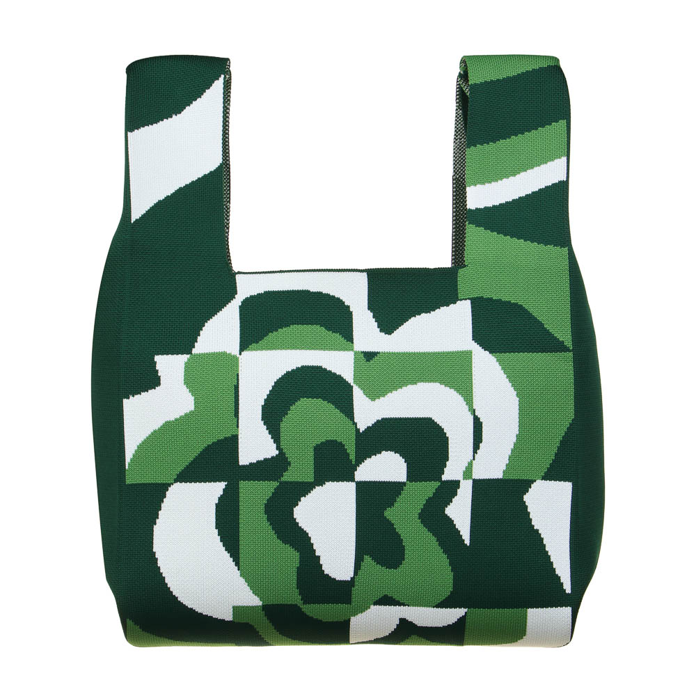 Сумка - шоппер 29х30x15см, 1 отделение, плотный "вязанный" ПЭ, 3 дизайна - #3