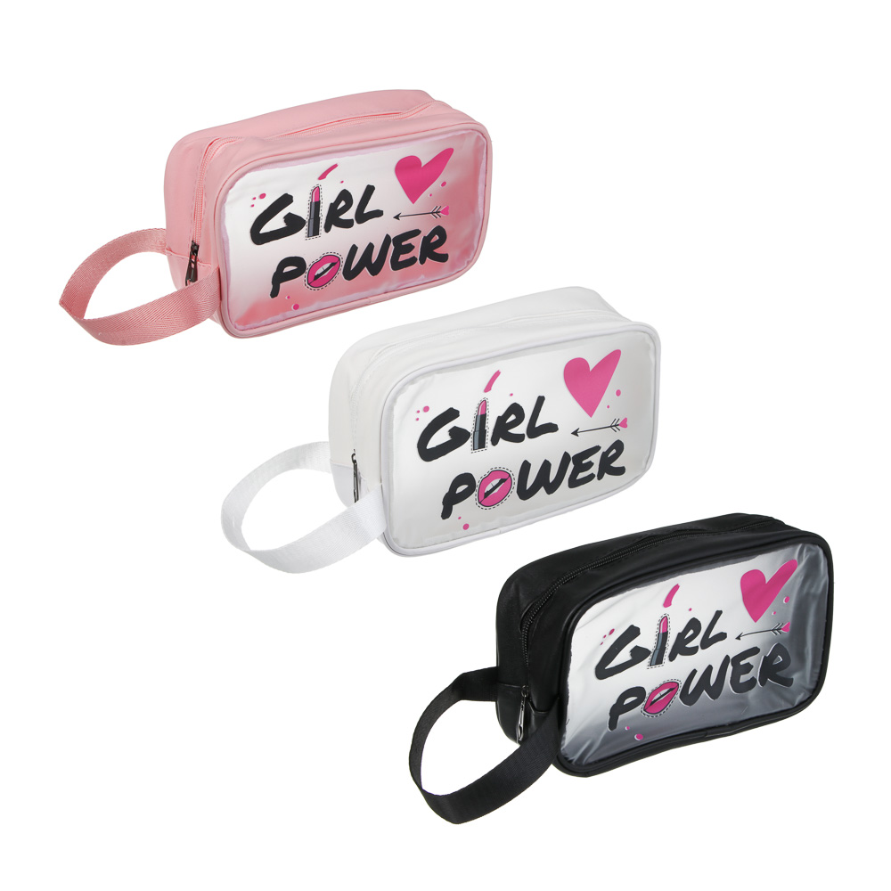 Косметичка банная с боковой ручкой тм ЮL Girl Power, ПУ, ПВХ, 21,5х12,5х8, 3 цвета - #1