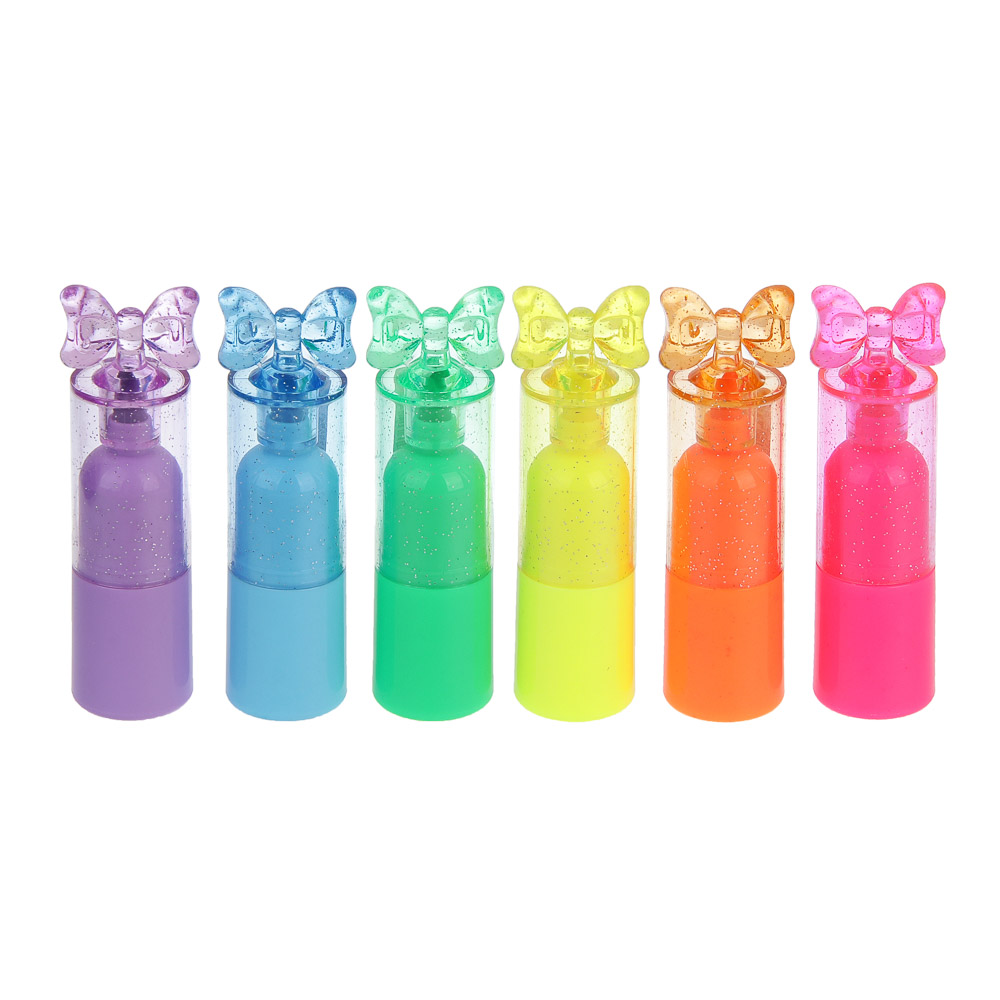 Маркер-выделитель, колпачок в форме бантика, 6 цветов - #6