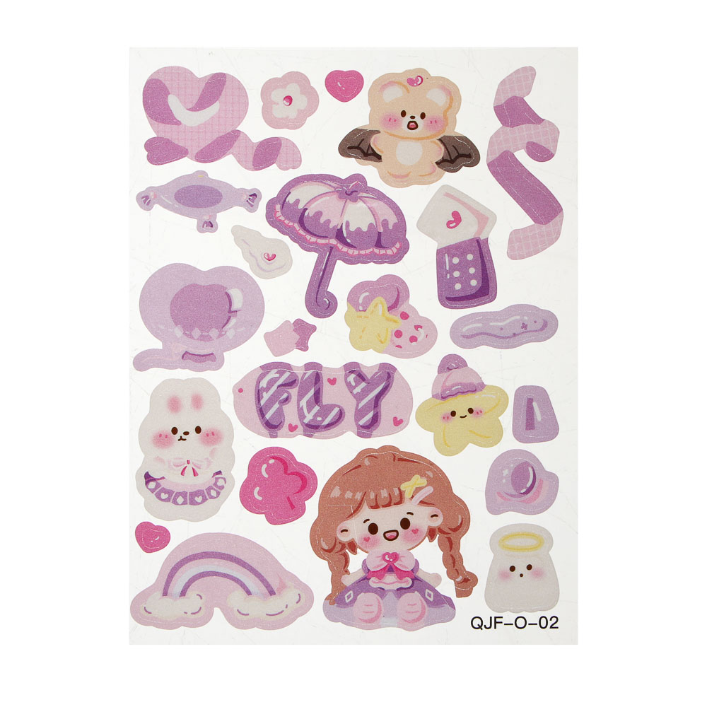 Набор для творчества "Брелок с наклейками", 11,9х9,2х3,6см, акрил, PET, 5 дизайнов - #12