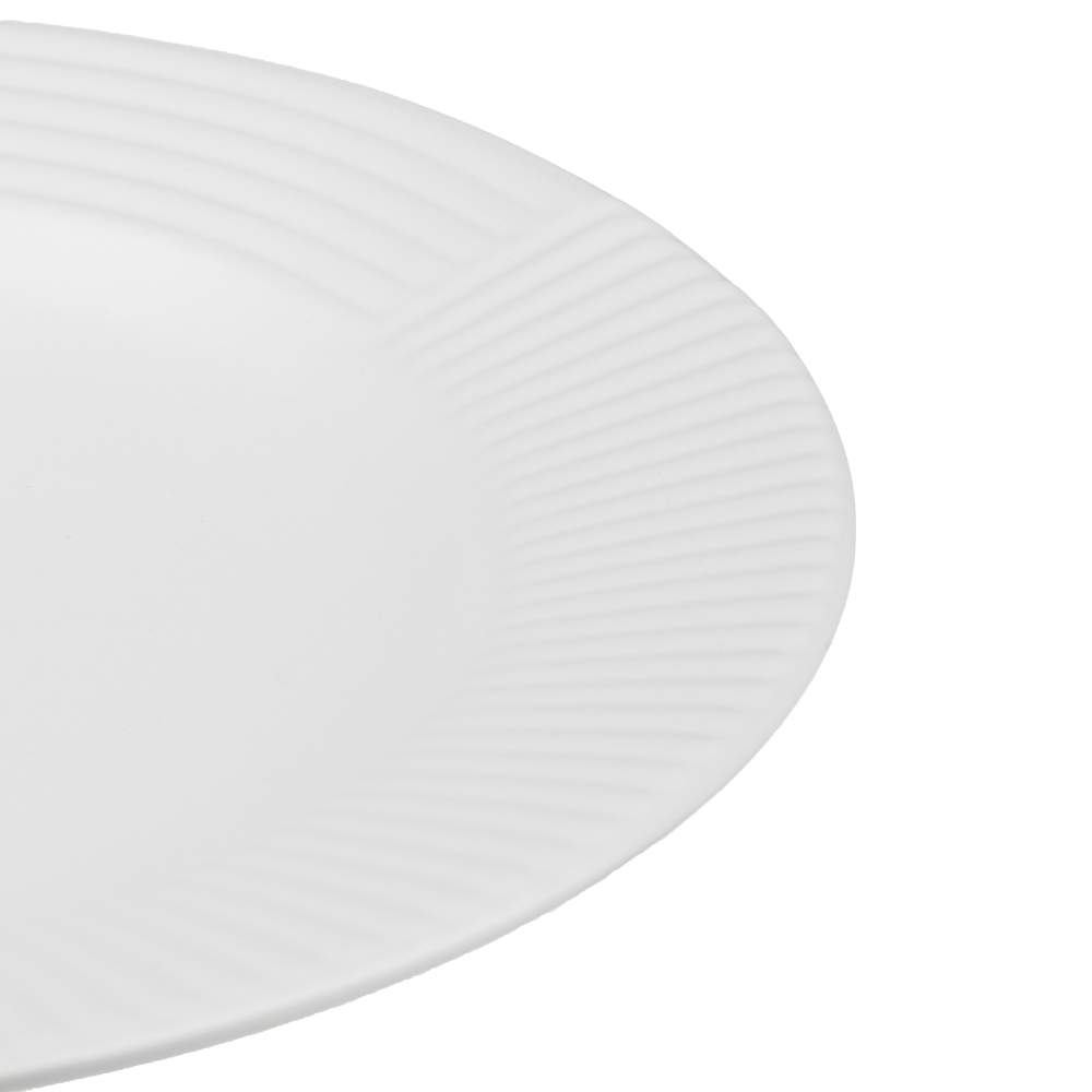 MILLIMI Монблан тарелка закусочная 20,8x2,5см, керамика, белый - #3