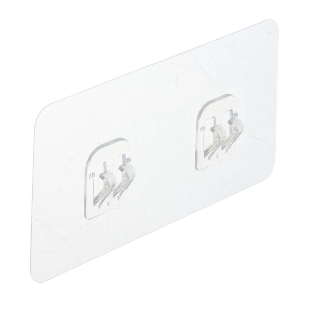 VETTA Крючки для полок самоклеящиеся настенные 7x14 см, 4 шт, ПВХ - #1