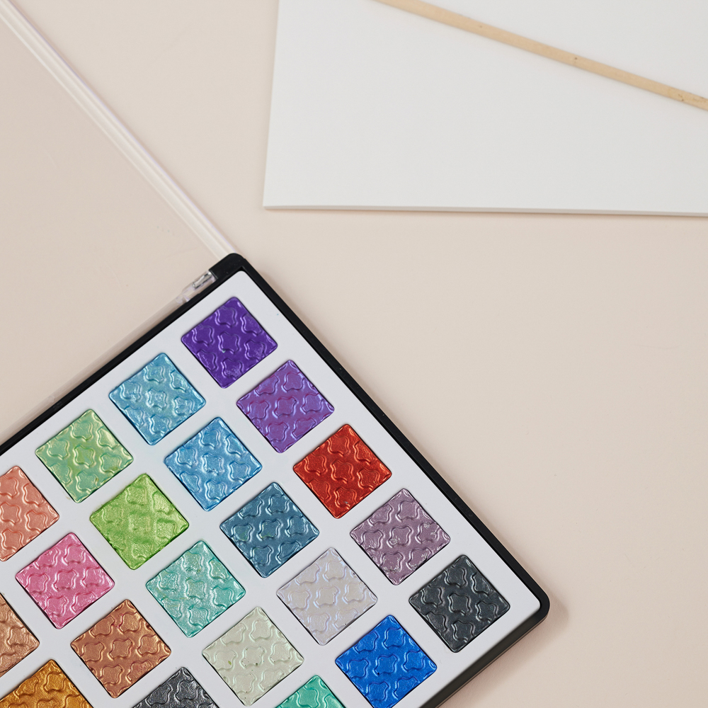 BY Русские Супергерои Краски акварельные, 35 цветов металлик, пл. бокс - #10