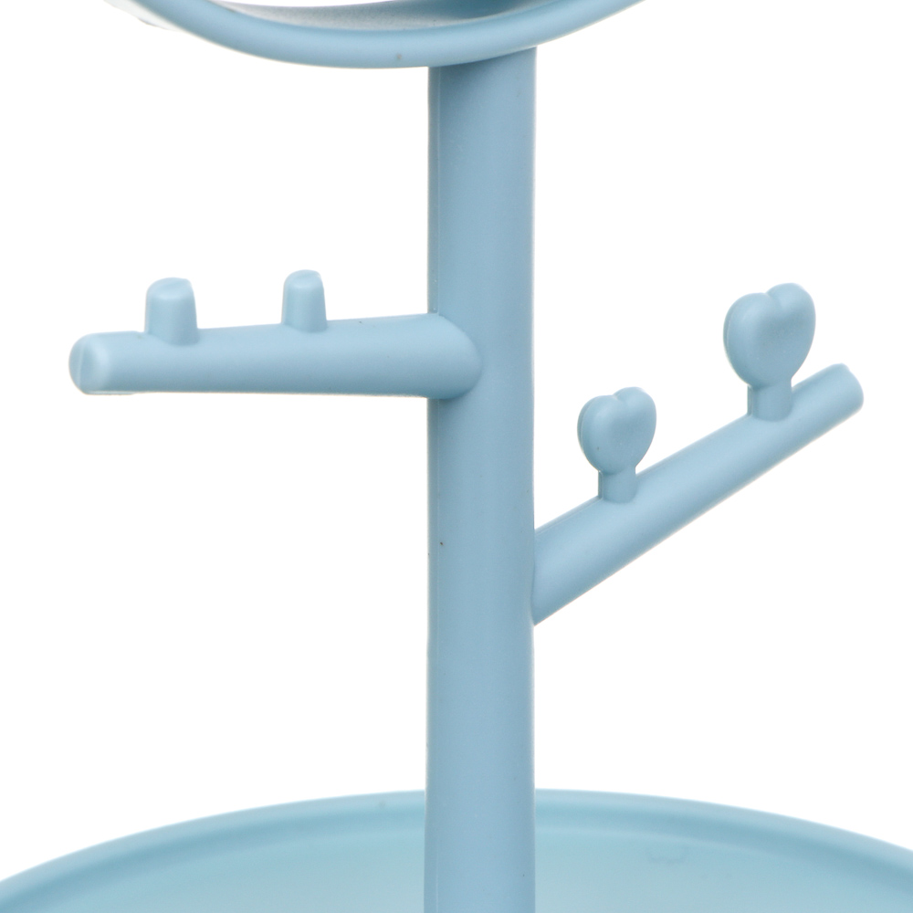 Зеркало настольное тм ЮНИLOOK, с подставкой, пластик, стекло, высота 20 см, диаметр 10,5см, 3 цвета - #5