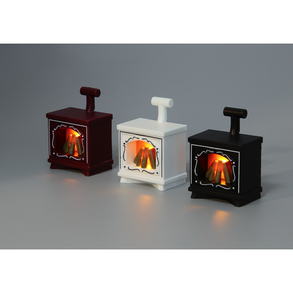 СНОУ БУМ Светильник декоративный LED в виде камина, 4,9x3,2х6,9см, PP, 3хAG10, 1 режим, 3 дизайна - #8