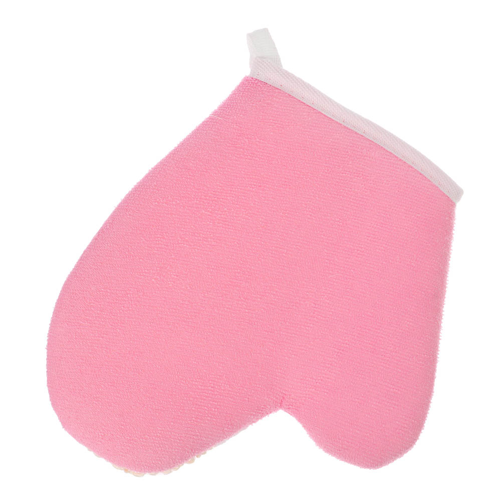 ЮL Мочалка варежка банная, сизаль, полиэстер, поролон, 21,5х18см, 3 цвета, МЭ24-02 - #3