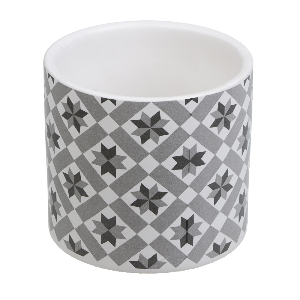 Кашпо тм INBLOOM, 10х9см, керамика, диз.2 - #1