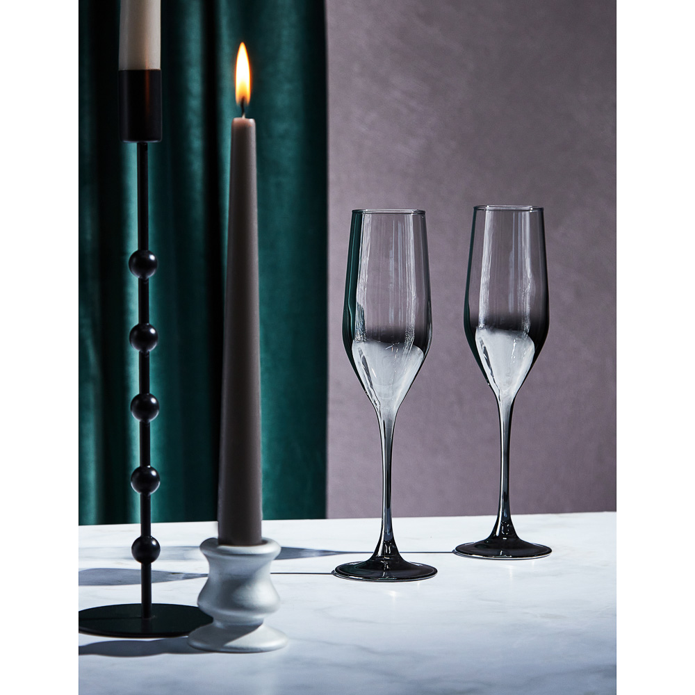 Набор бокалов для шампанского Luminarc "Мистическое серебро", 2 шт - #4