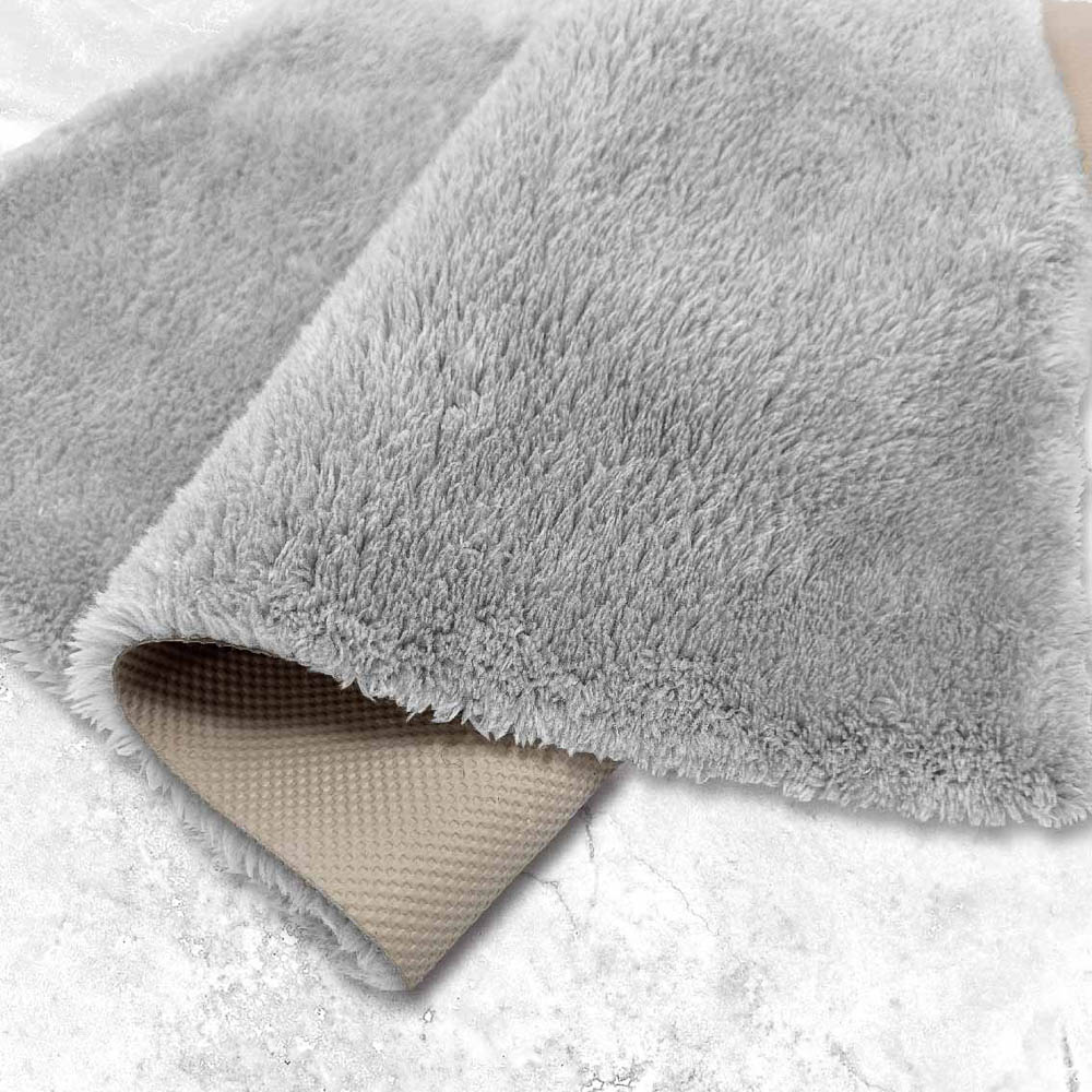 Коврик плюшевый 50х80 серый 02 - #2