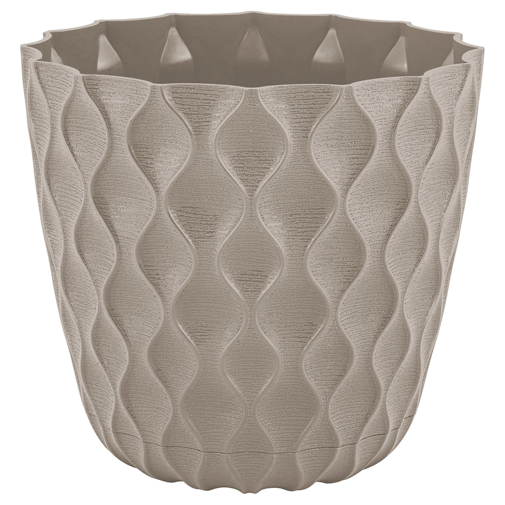 Горшок для цветов с поддоном "Wave", 1.4 л, d=14.5 см, микс цветов - #6