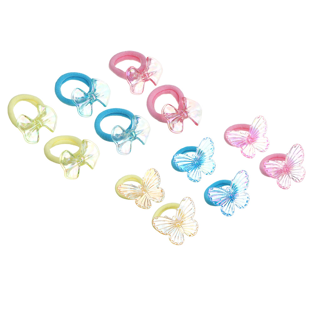 BY Русские супергерои Набор детских резинок для волос 6 шт, пластик, полиэстер, 2 дизайна - #1