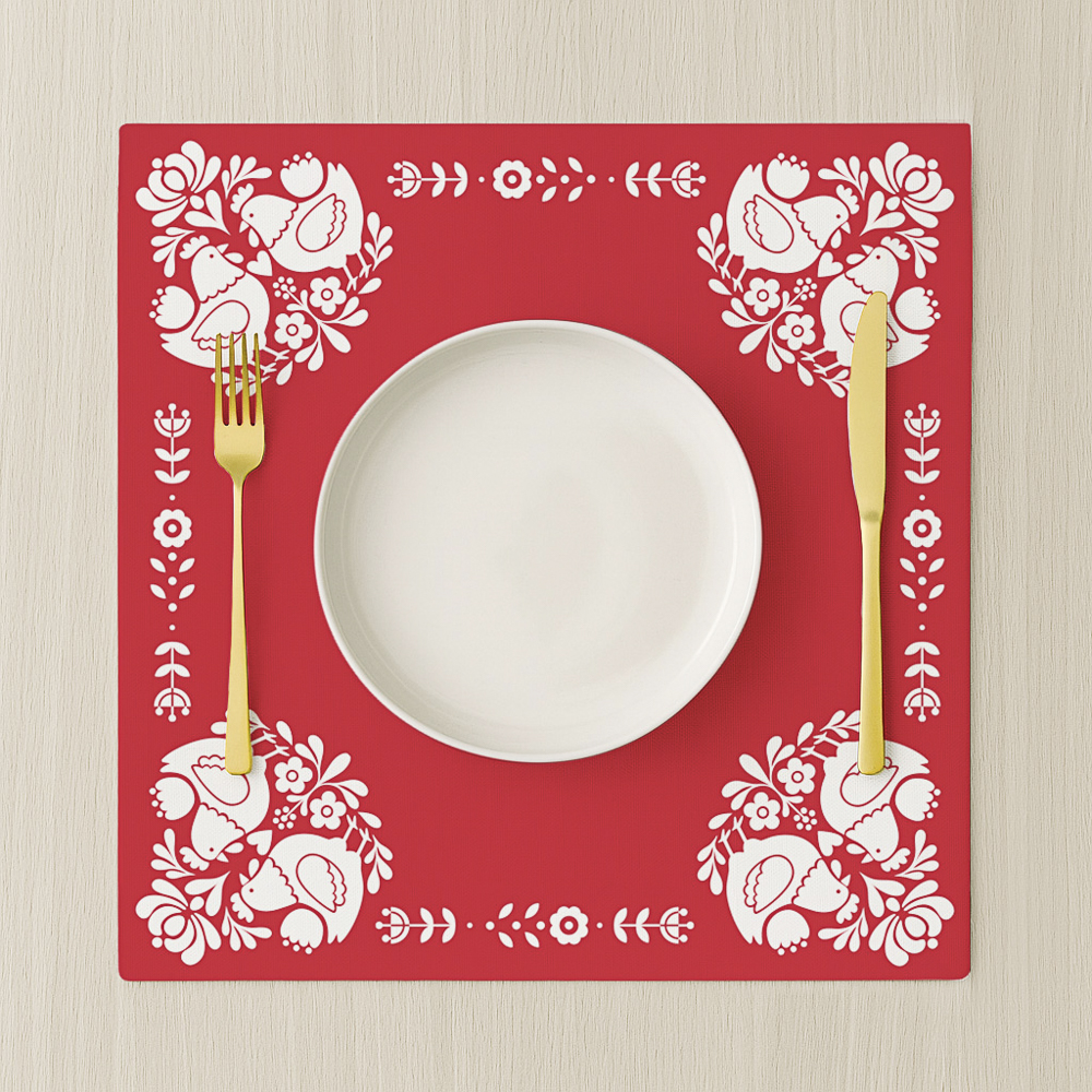 Набор салфеток текстильных 2 шт тм PROVANCE Ностальгия, 38х38см, 100% хлопок, 2 дизайна - #2