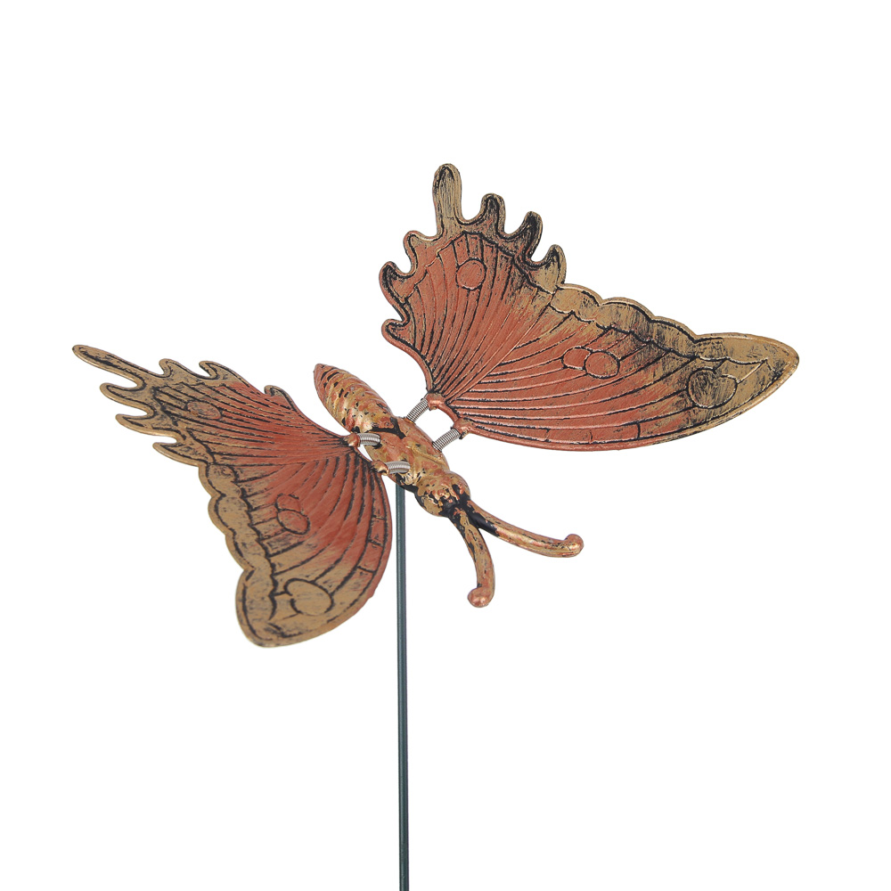 Фигурка на стержне "Бабочка" тм INBLOOM, 13х10х60см, пластик, металл - #1