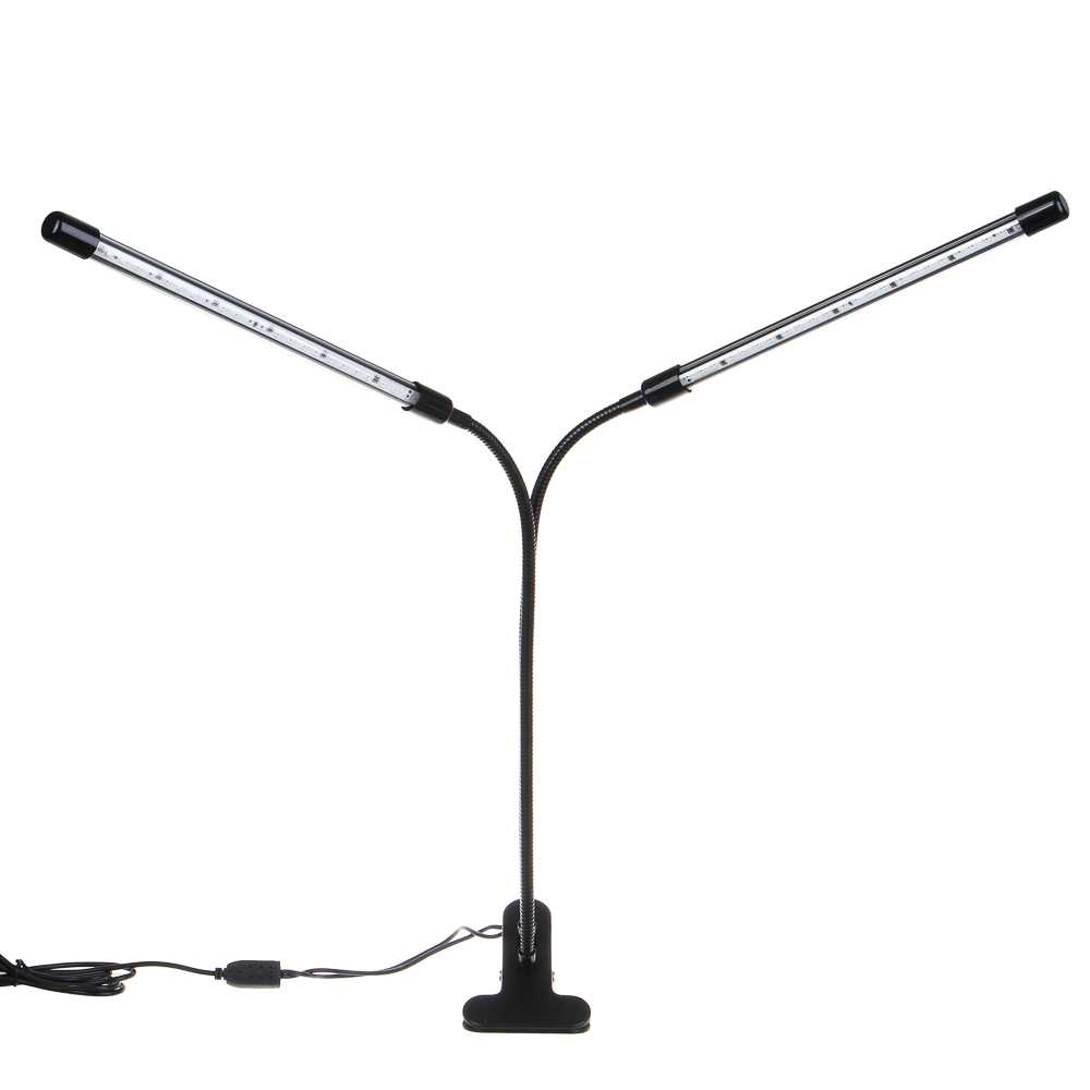 INBLOOM Светильник светодиодный для растений, 48LED, 3 реж, таймер, диммер, 6Вт, USB, PC, металл - #2