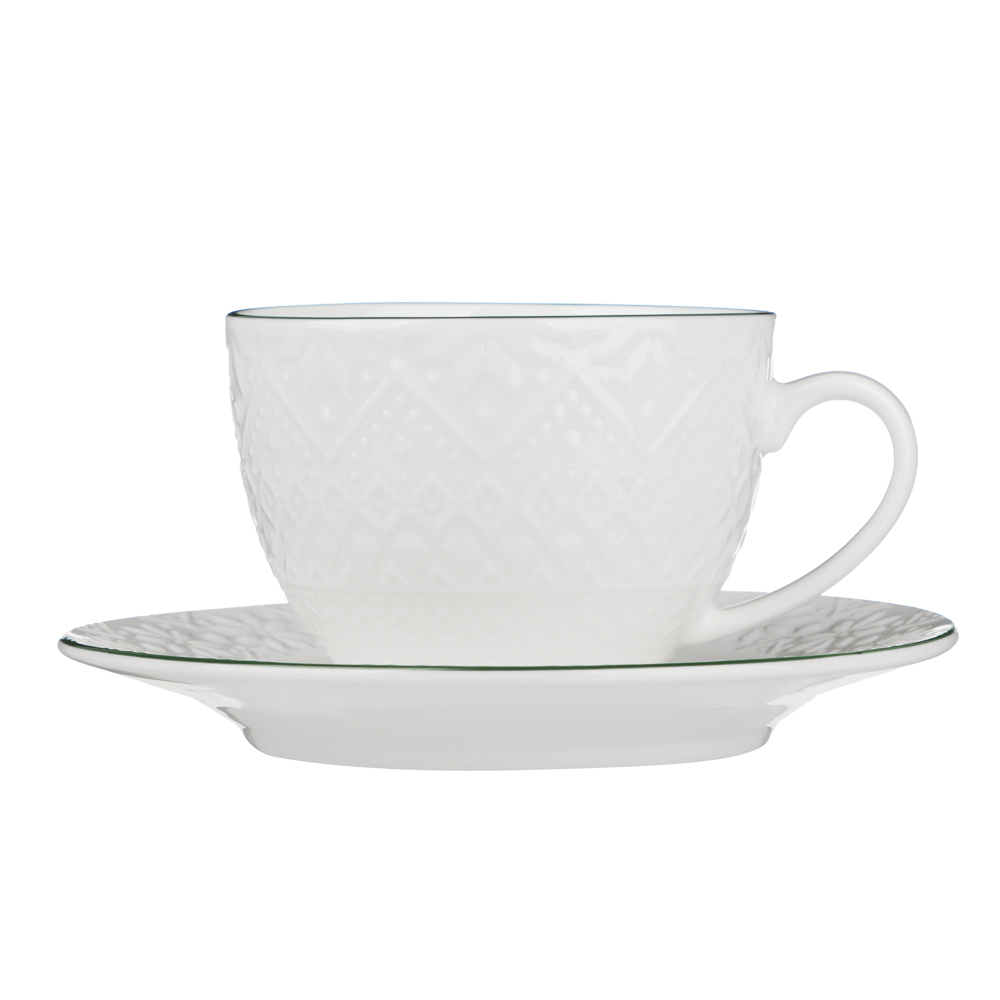 MILLIMI Чайная пара, 240мл, зеленая отводка, 2 предмета - #6