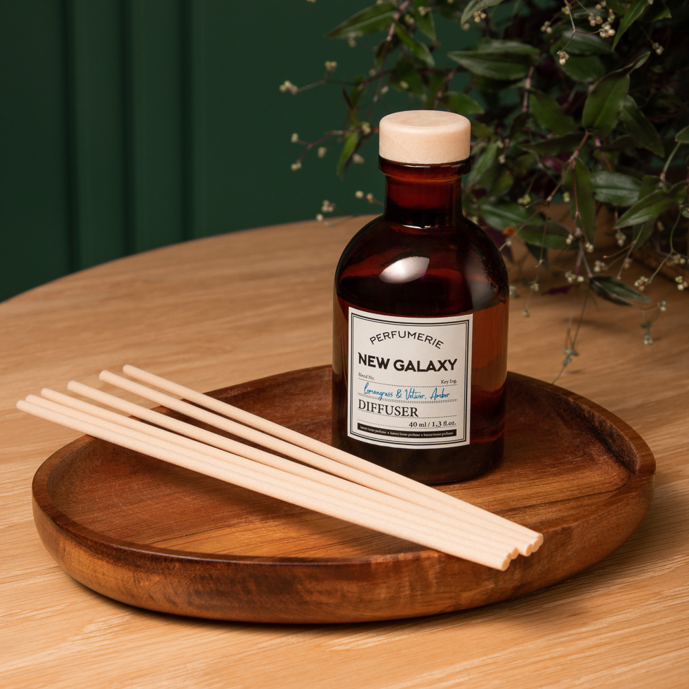 NEW GALAXY Диффузор Perfumerie, Lemongrass & Vetiver, Amber, 40мл - #11