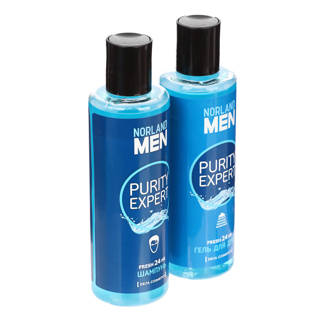 Подарочный набор мужской NORLAND MEN Purity expert:Гель для душа 200мл+шампунь 200мл - #2