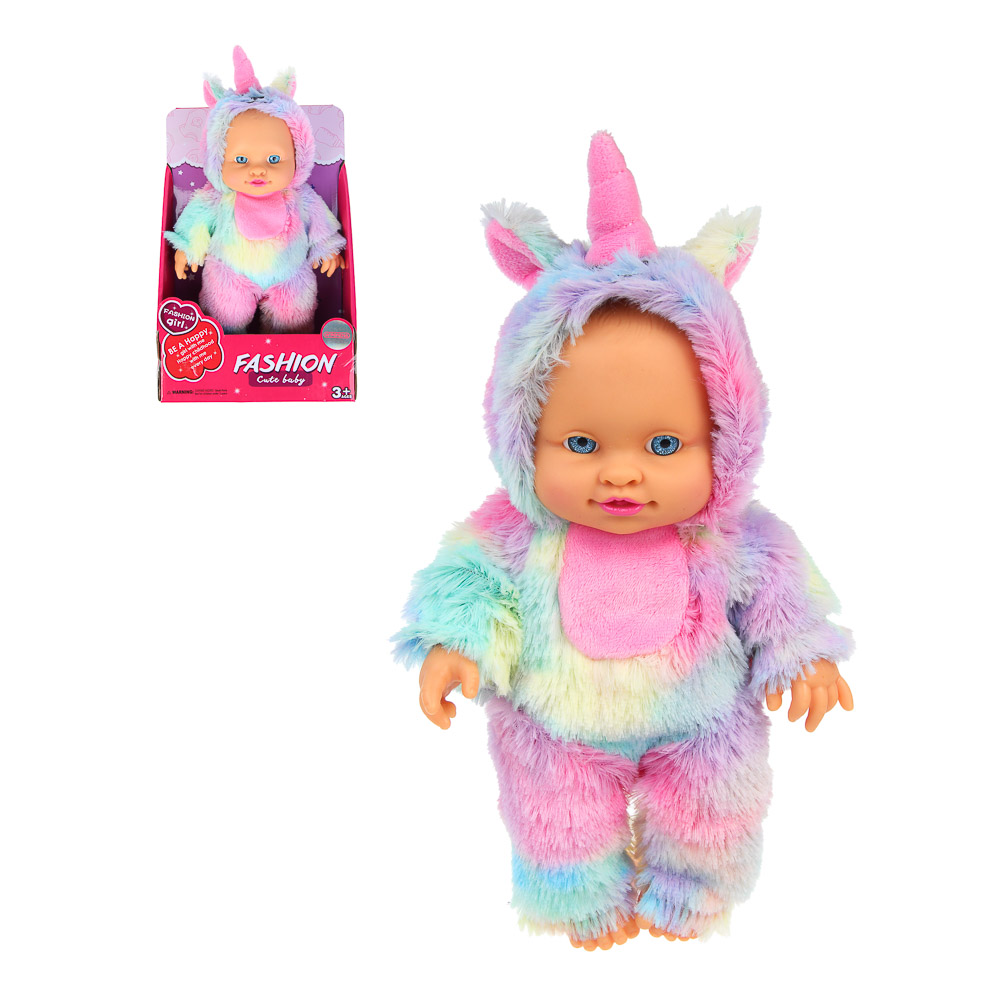 ИГРОЛЕНД Пупс в кигуруми 24 см, PVC, PP, полиэстер, 16,5х7,5х25,5 см - #1