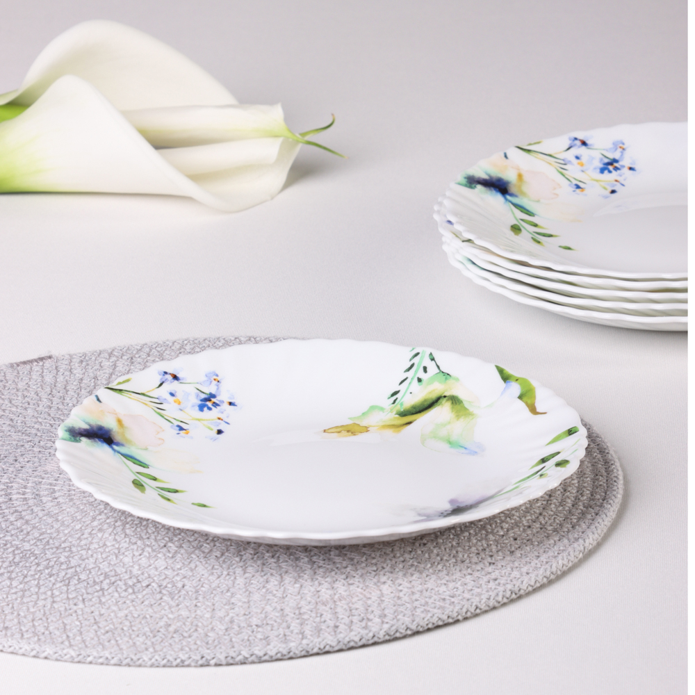 MILLIMI Шабер Набор столовой посуды 19 пр., опаловое стекло - #14