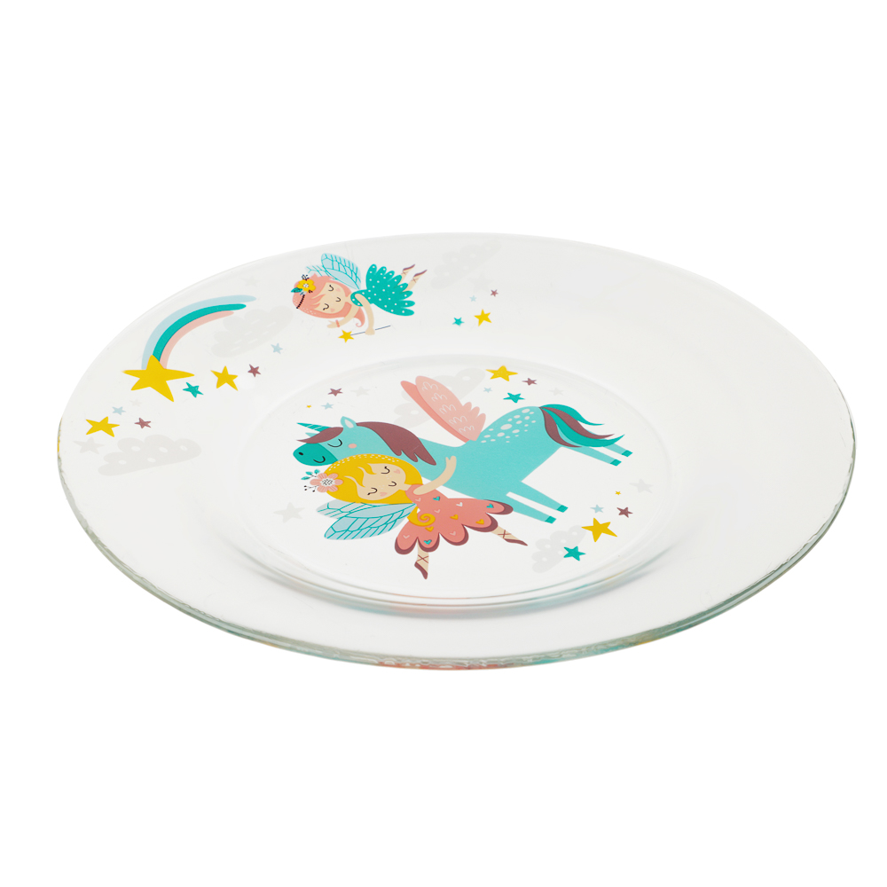 Набор для завтрака "Принцессы", 3 предмета: кружка 200мл, салатник 12,7см (0,46л), тарелка 19,6см - #5