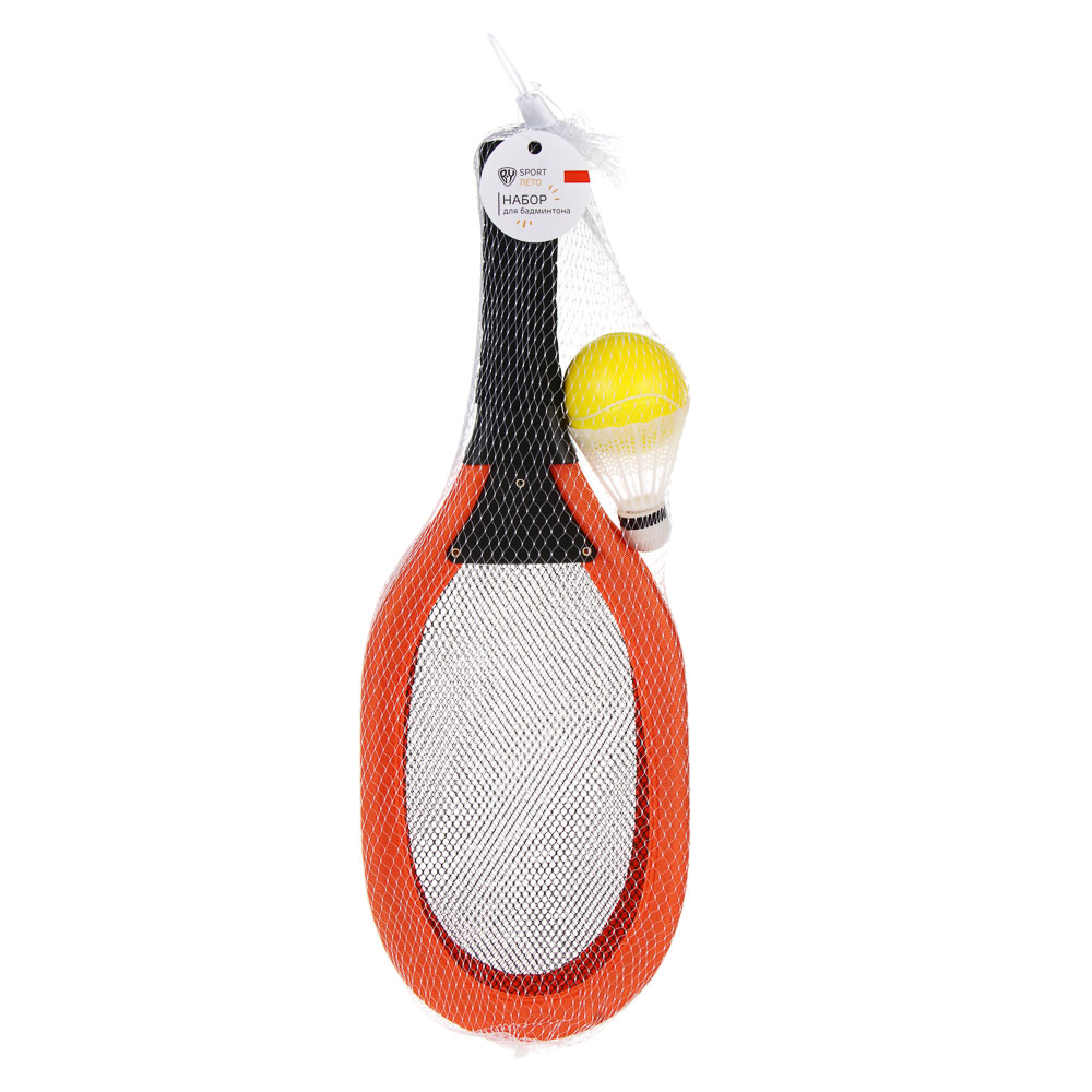 Набор для бадминтона, тм BY SPORT, 2 ракетки 45.5х16см, 1 мяч, 1 волан, пластик - #7
