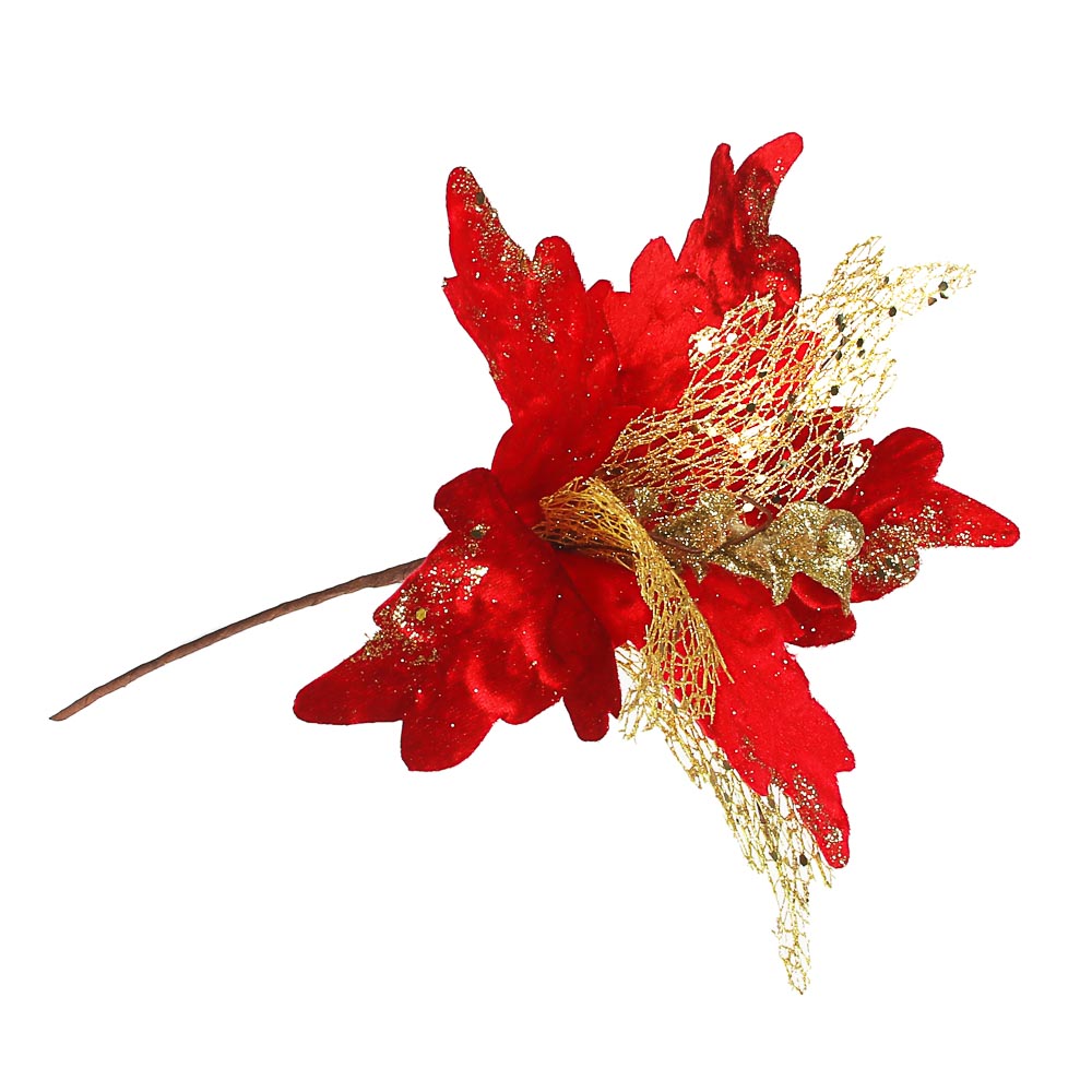 Украшение декоративное Сноубум "Цветок", 28x27 см - #2