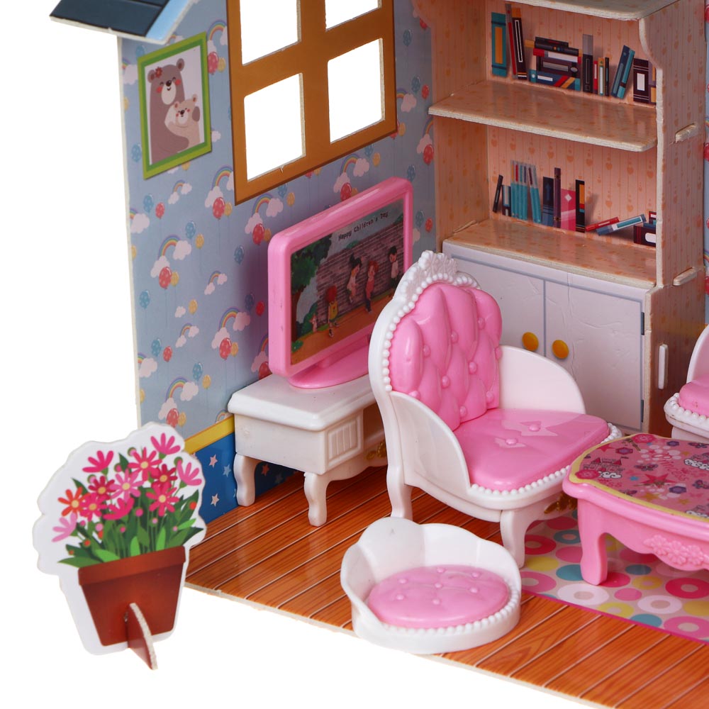 ИГРОЛЕНД Домик с мебелью, PP, ABS, картон, 26,8х7,8х19,4 см, 3 вида - #11