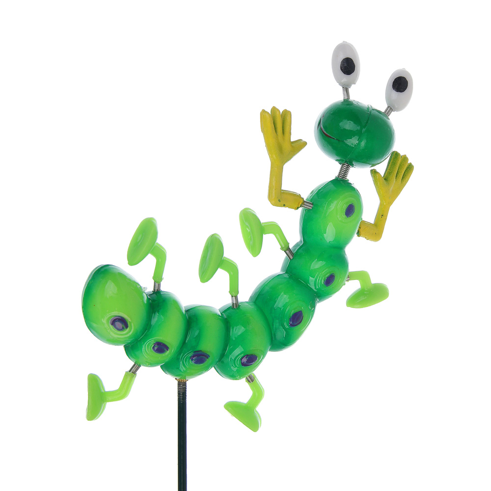 Фигурка на стержне "Гусеница" тм INBLOOM, 12х7х60см, пластик, металл - #3