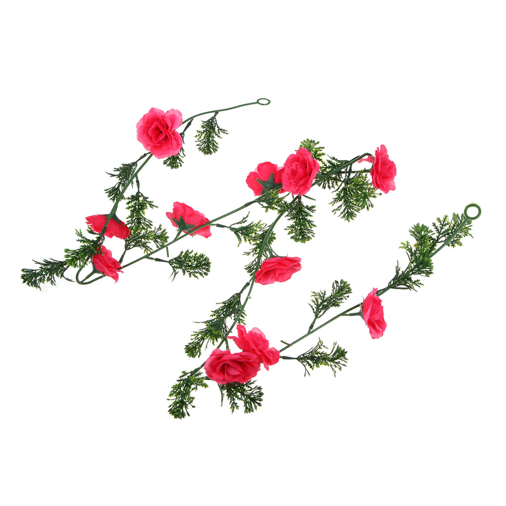 LADECOR Растение искусственное "Лиана с розами" 1,7 м, пластик, полиэстер, 2 цвета - #2