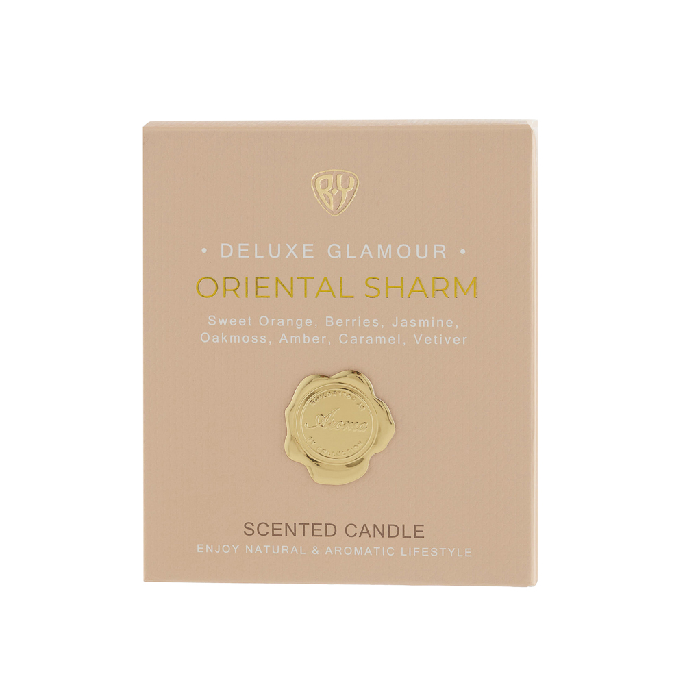BY Свеча ароматизированная Deluxe Glamour, 200гр., Oriental Sharm - #8
