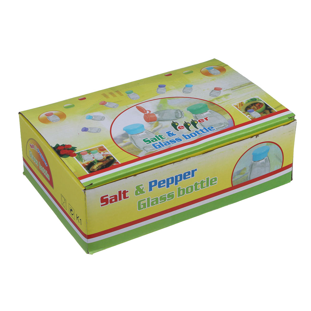 Солонка, стекло, пластик, 3,3х7,3см - #7