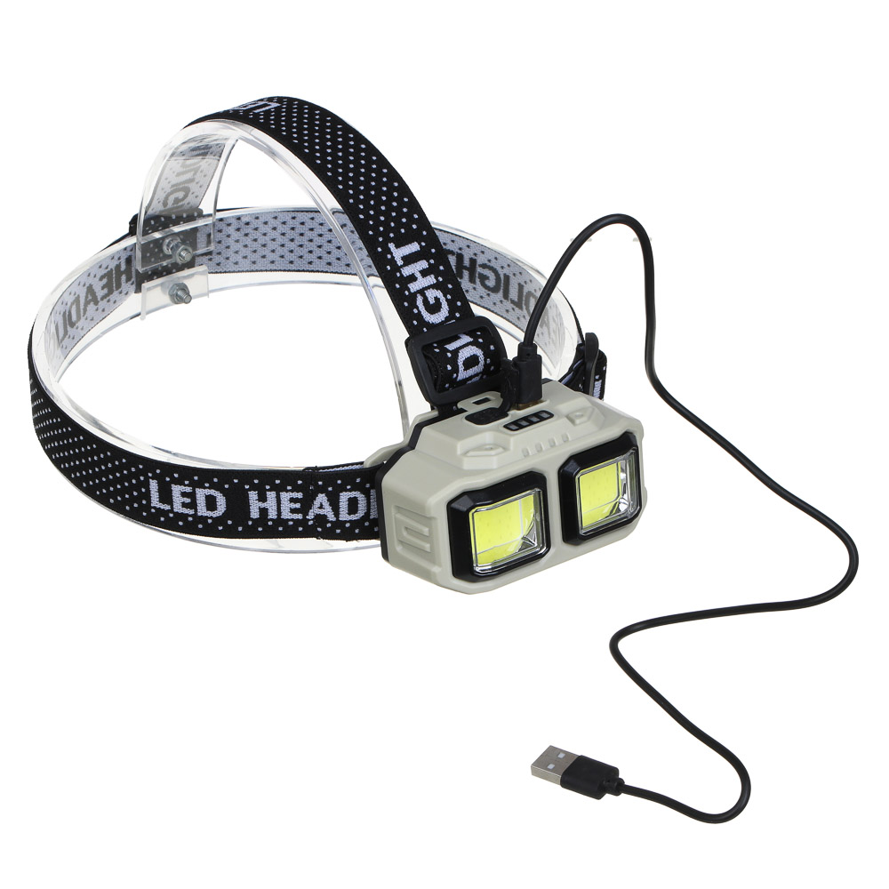 Фонарь налобный тм ЕРМАК,съемный аккумулятор,2СОВ,4 режима,1200мАч,Type C,красный свет,85х51х51 мм - #4