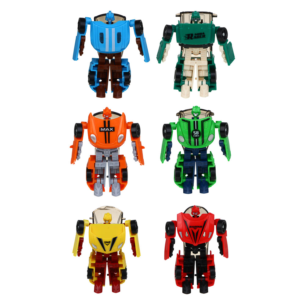 ИГРОЛЕНД Робот "Городские Автороботы", трансформируется в машину, ABS, 9х5х15 см, 6 дизайнов - #2
