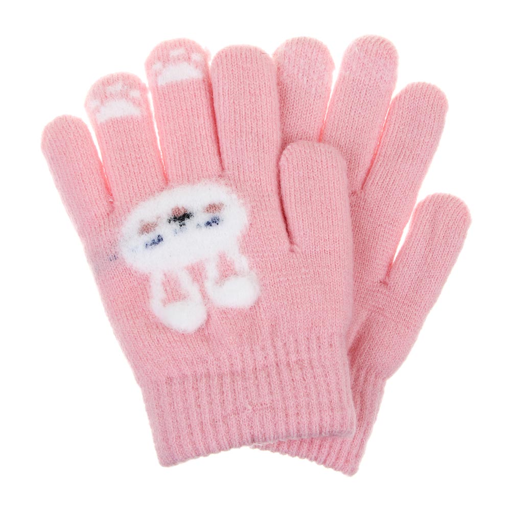 GALANTE Перчатки детские с начесом, р.14, 30%полиамид, 30%акрил, 40%полиэстер, цв.в ас-те, ОЗ25-32 - #2