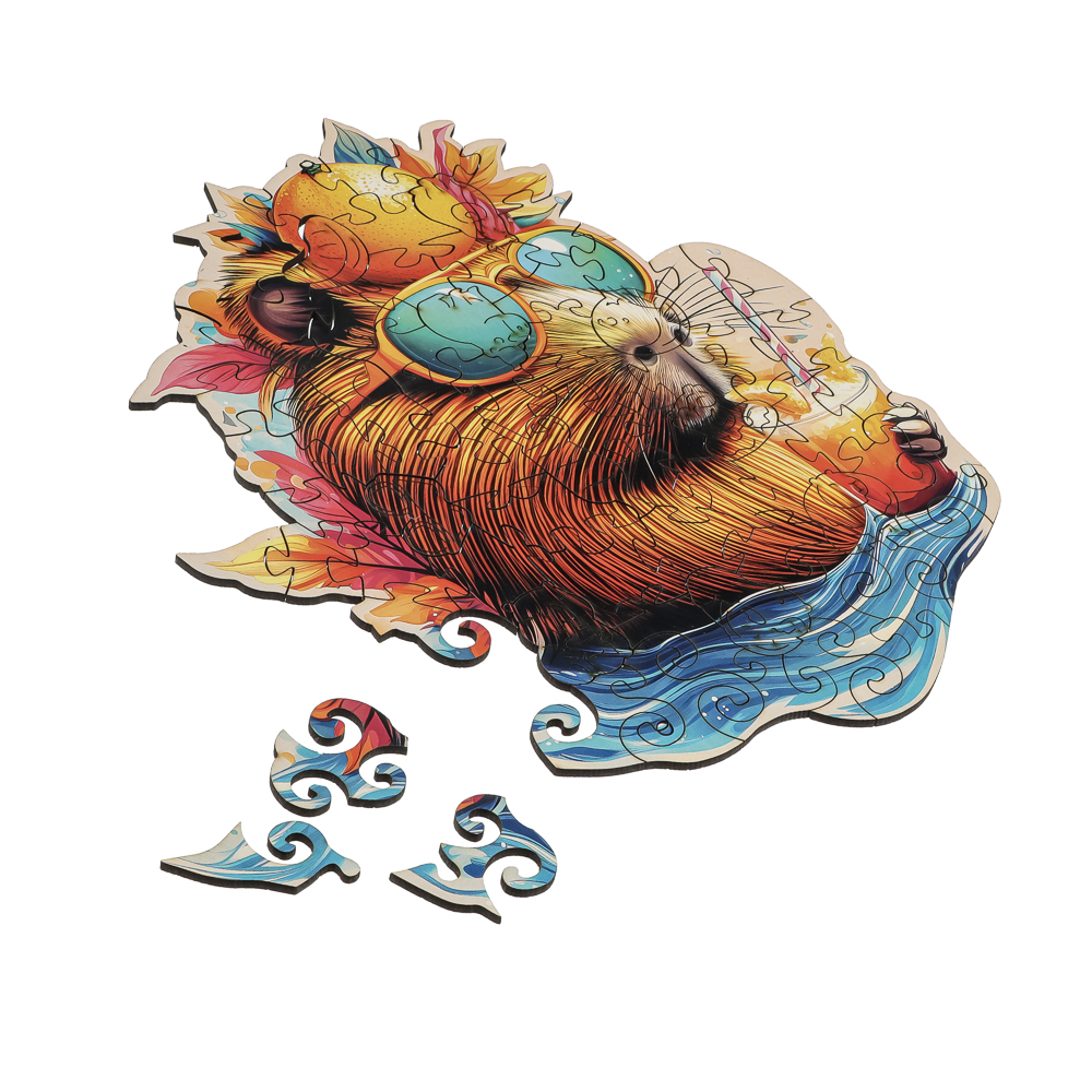 Пазл фигурный в ассортименте, 19х14,5х5см, ХДФ, бумага, 4 дизайна - #5