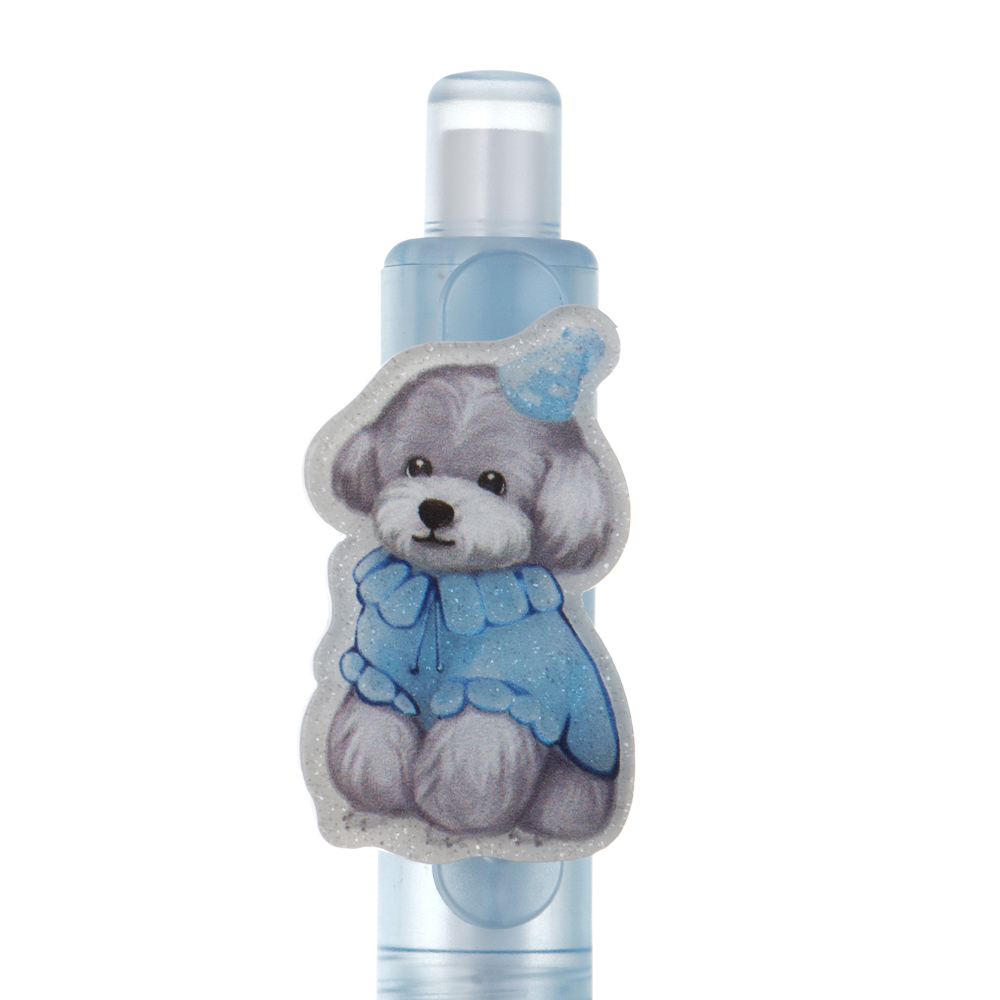 Ручка автоматическая гелевая синяя "Релакс собачки", 3 вида - #6